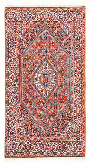 Alfombra persa - Bidjar - 147 x 84 cm - rojo