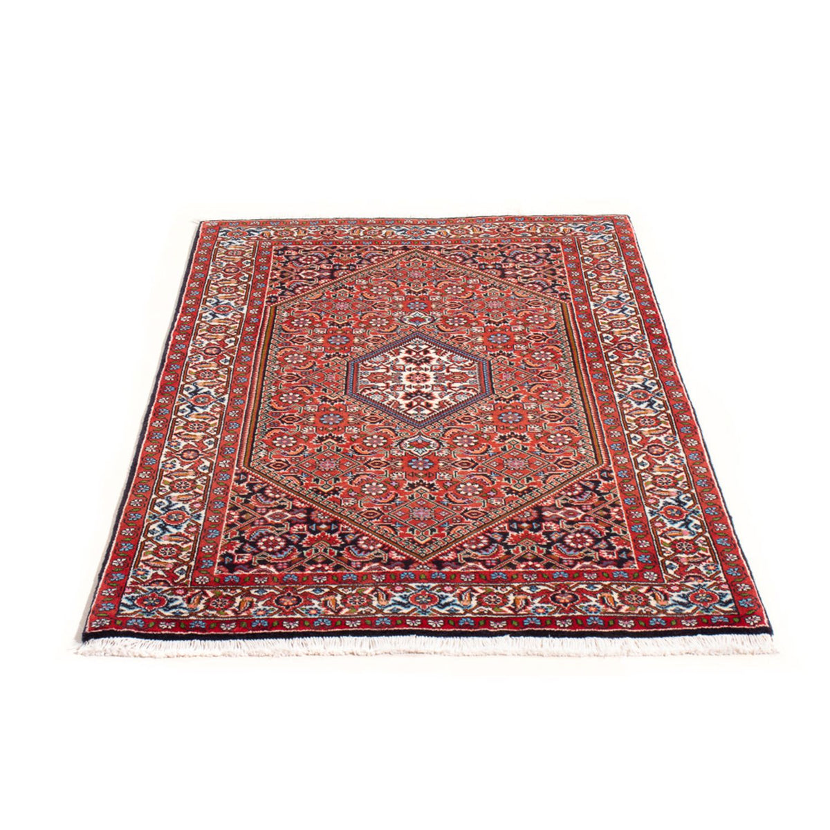 Alfombra persa - Bidjar - 136 x 84 cm - rojo