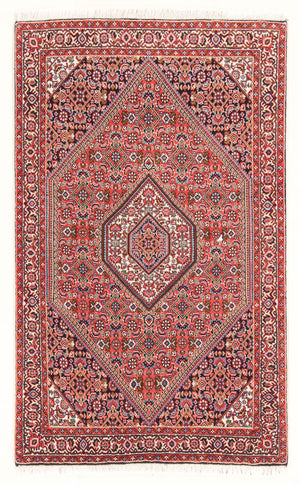 Alfombra persa - Bidjar - 142 x 84 cm - rojo