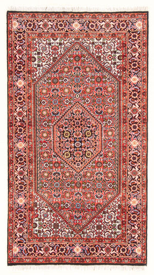 Alfombra persa - Bidjar - 142 x 82 cm - rojo