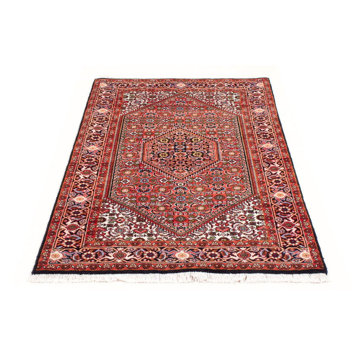 Alfombra persa - Bidjar - 142 x 82 cm - rojo
