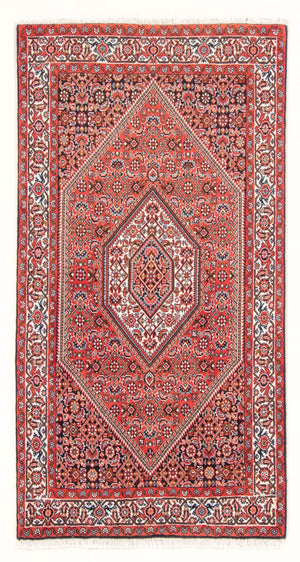 Alfombra persa - Bidjar - 155 x 85 cm - rojo