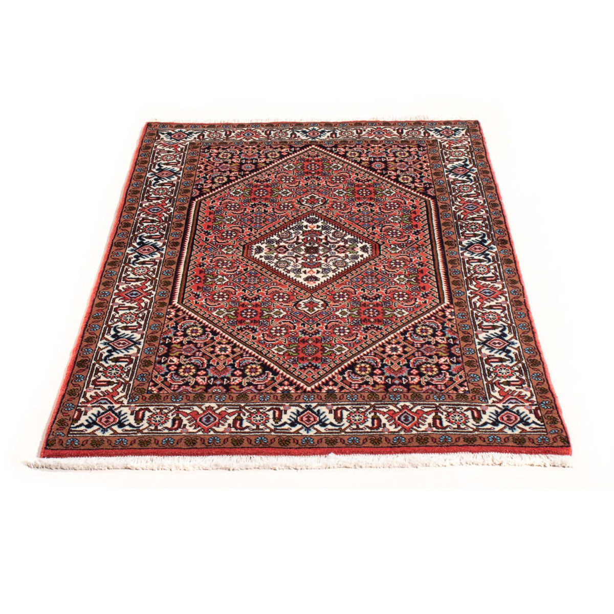 Alfombra persa - Bidjar - 140 x 82 cm - rojo