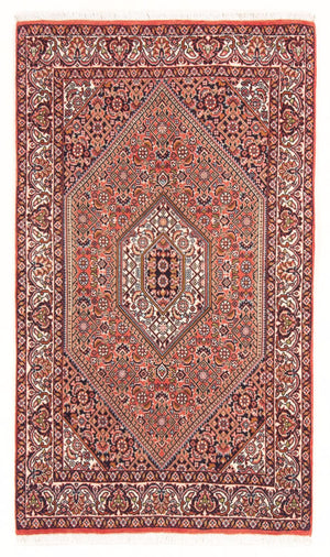 Alfombra persa - Bidjar - 132 x 84 cm - rojo