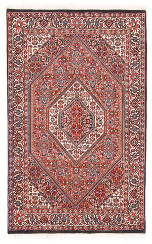 Alfombra persa - Bidjar - 134 x 88 cm - rojo