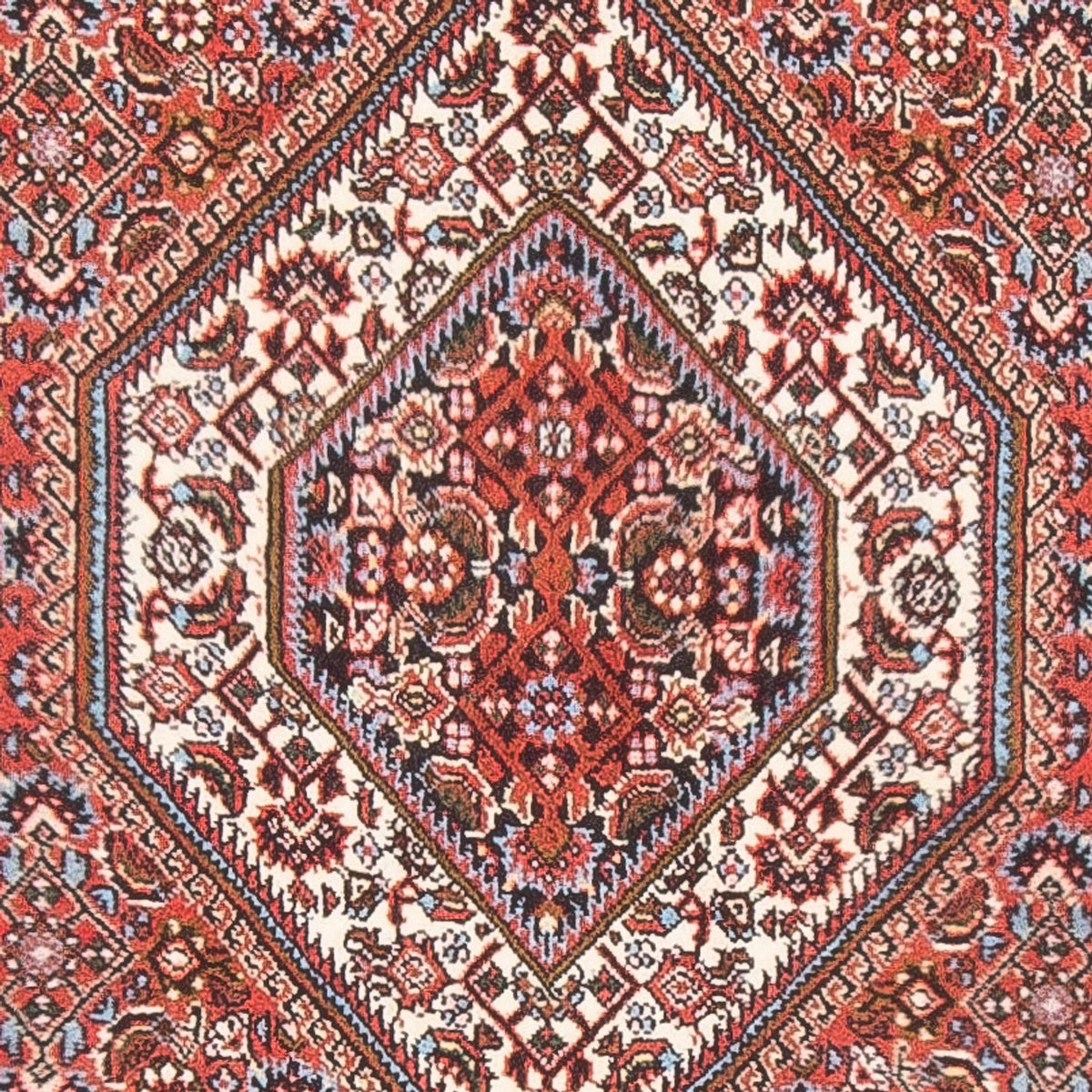 Alfombra persa - Bidjar - 134 x 88 cm - rojo