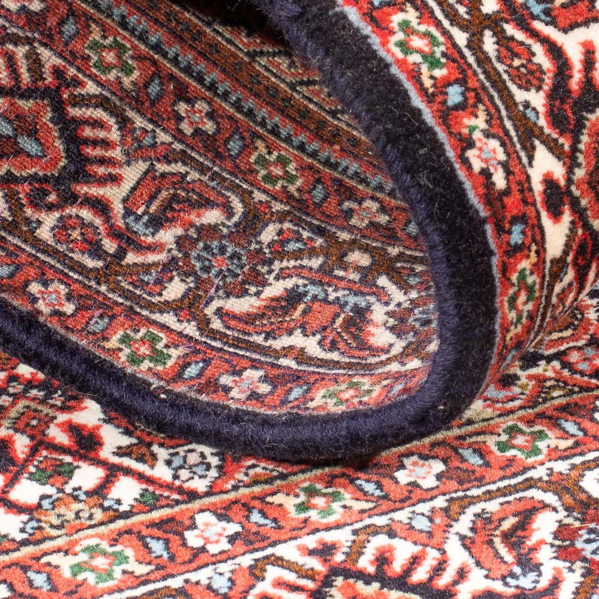 Alfombra persa - Bidjar - 134 x 88 cm - rojo