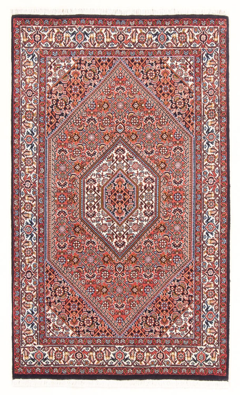 Alfombra persa - Bidjar - 131 x 83 cm - rojo