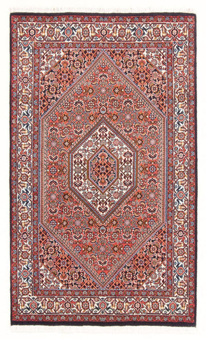 Alfombra persa - Bidjar - 131 x 83 cm - rojo