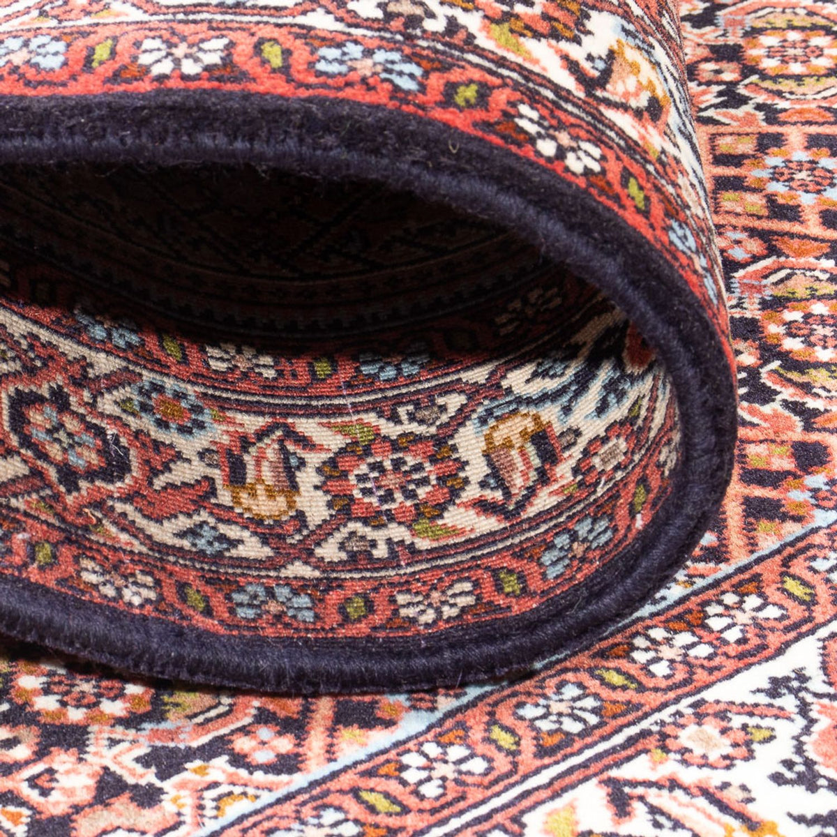 Alfombra persa - Bidjar - 131 x 83 cm - rojo