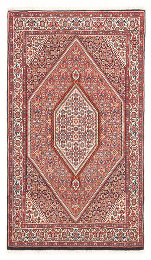 Alfombra persa - Bidjar - 154 x 90 cm - rojo