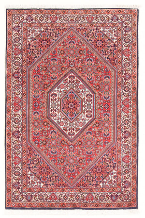 Alfombra persa - Bidjar - 130 x 86 cm - rojo