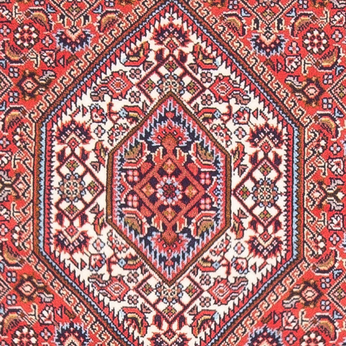 Alfombra persa - Bidjar - 130 x 86 cm - rojo