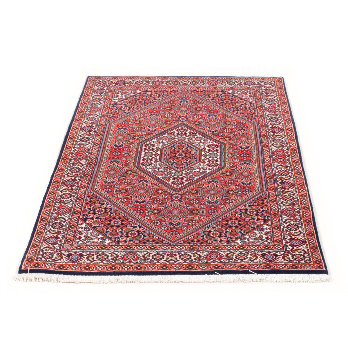 Alfombra persa - Bidjar - 130 x 86 cm - rojo