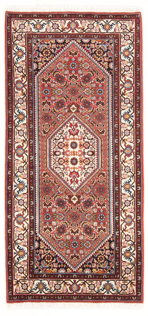 Alfombra persa - Bidjar - 160 x 82 cm - rojo