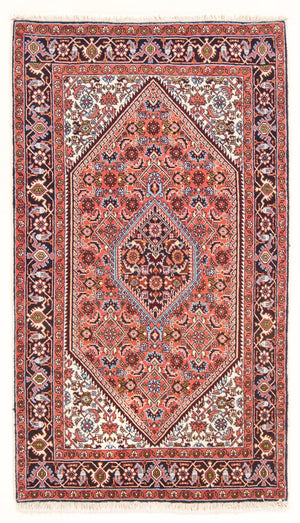 Alfombra persa - Bidjar - 143 x 85 cm - rojo