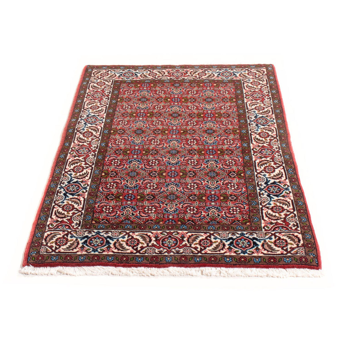 Alfombra persa - Bidjar - 143 x 81 cm - rojo