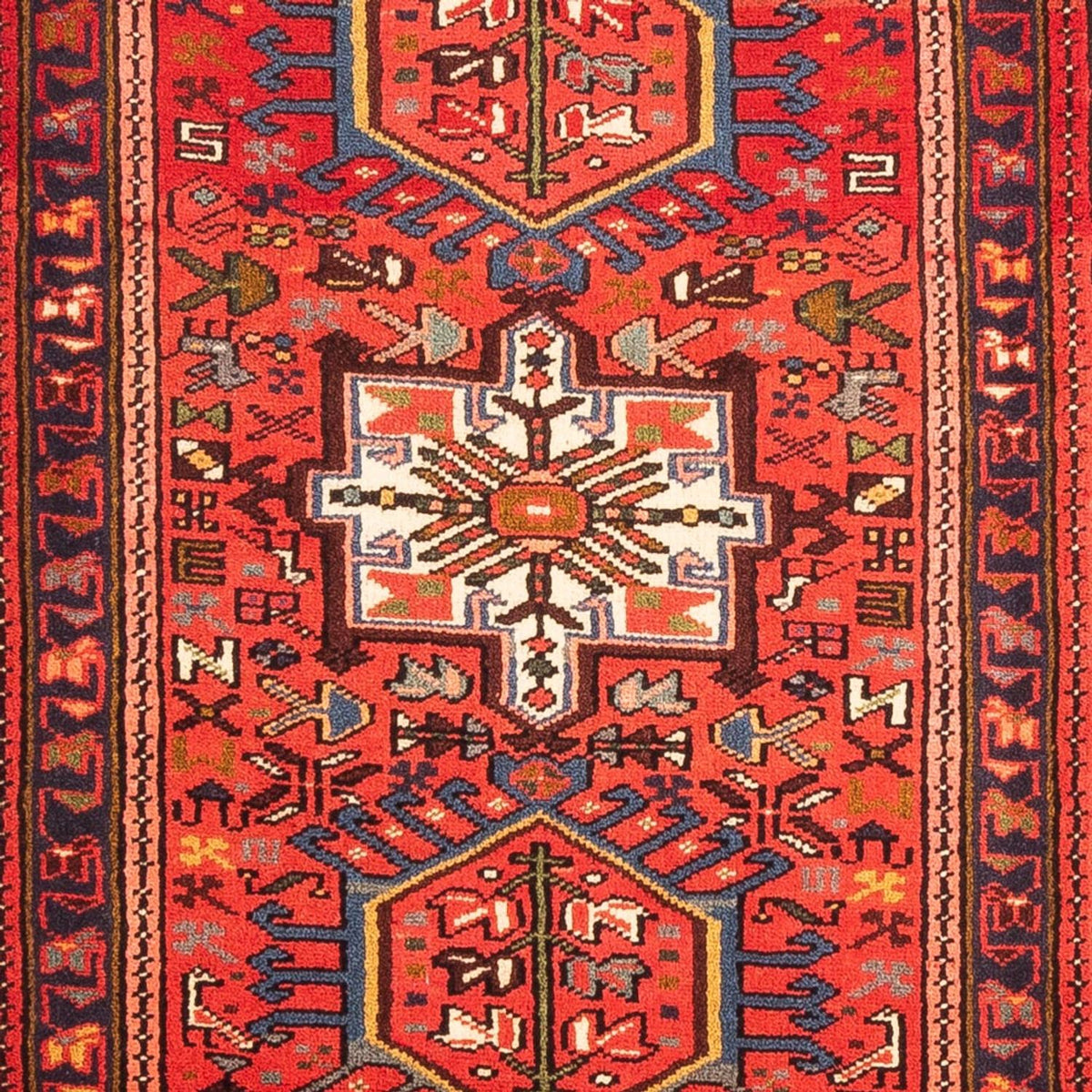 Alfombra de pasillo Alfombra persa - Nómada - 297 x 77 cm - rojo