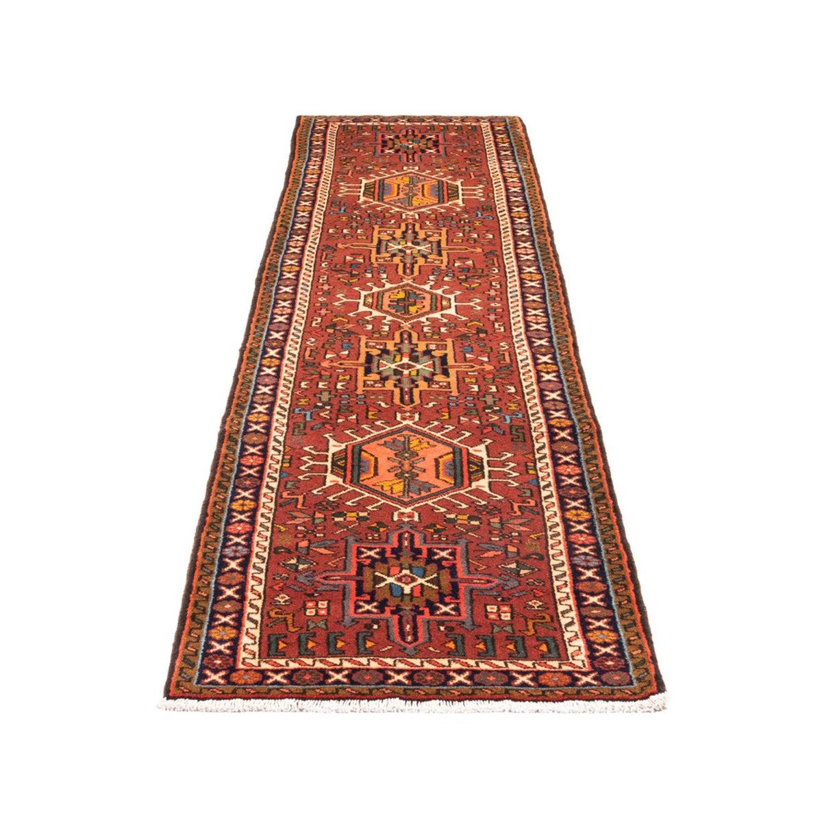 Alfombra de pasillo Alfombra persa - Nómada - 280 x 72 cm - rojo