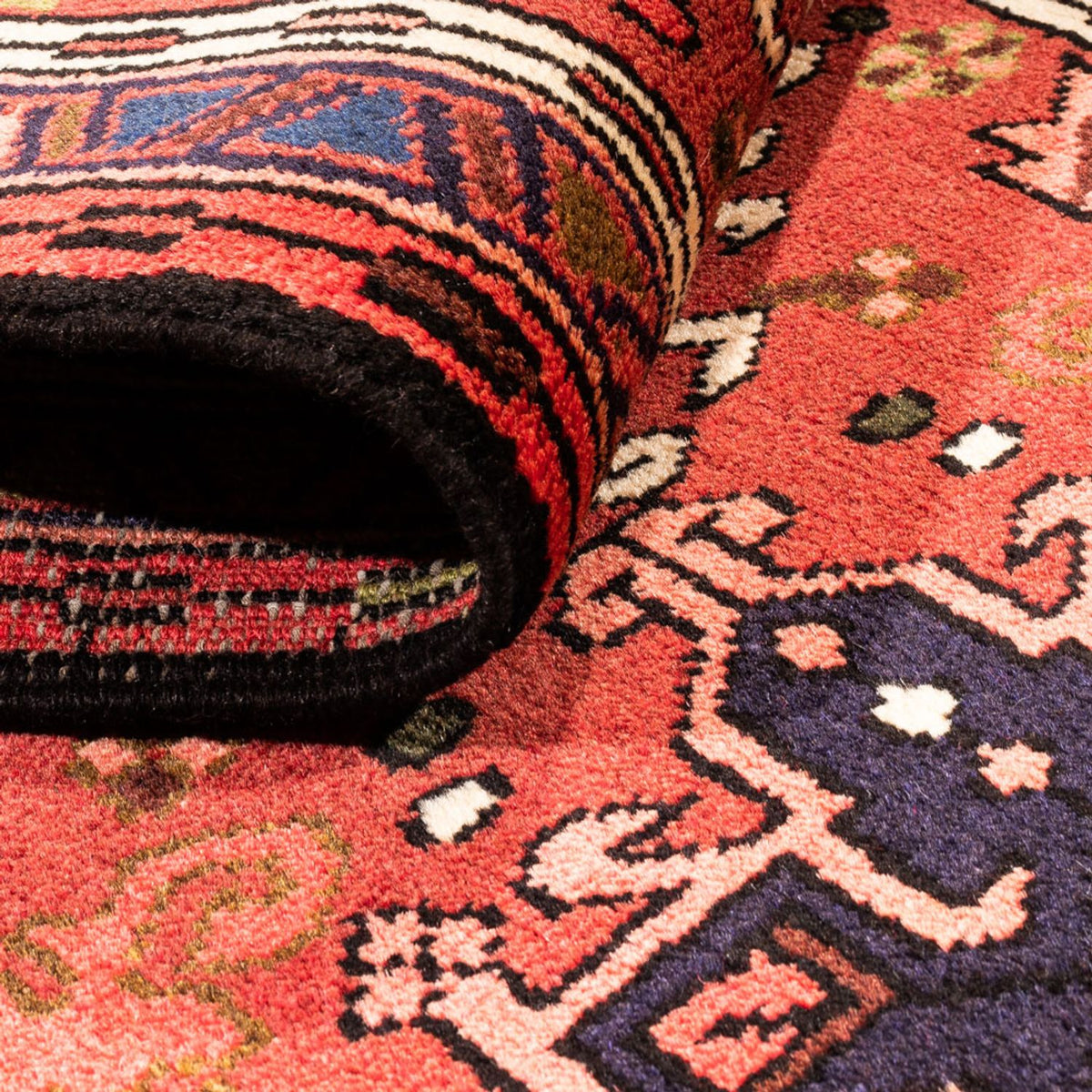 Alfombra de pasillo Alfombra persa - Nómada - 291 x 66 cm - rojo