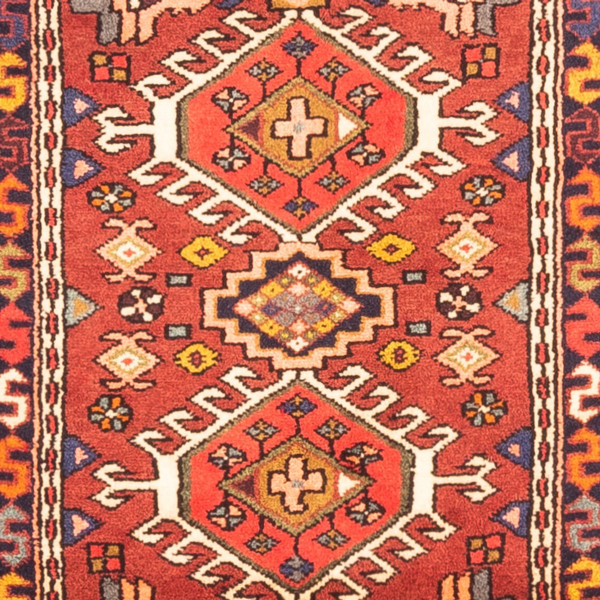 Alfombra de pasillo Alfombra persa - Nómada - 274 x 71 cm - rojo