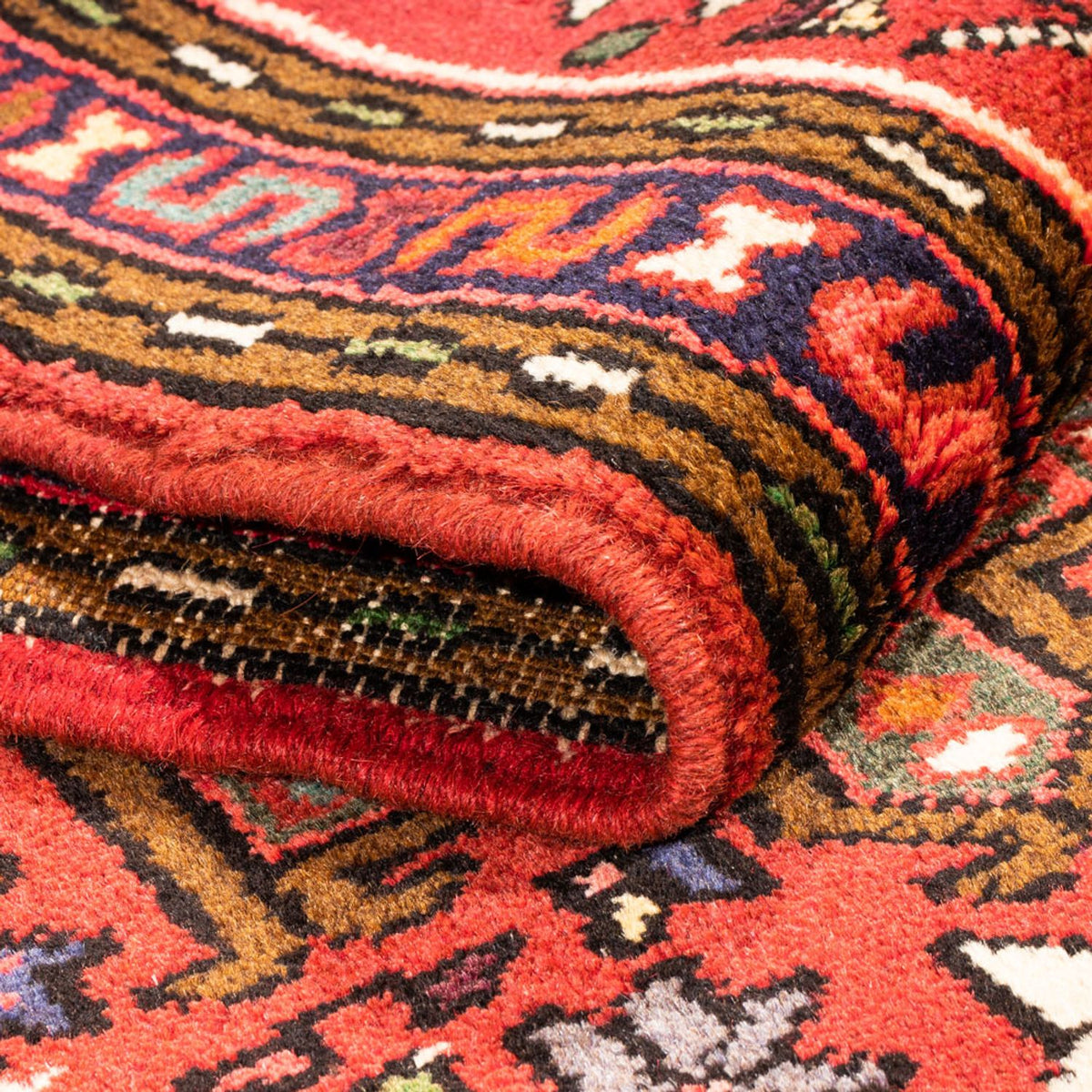 Alfombra de pasillo Alfombra persa - Nómada - 278 x 67 cm - rojo