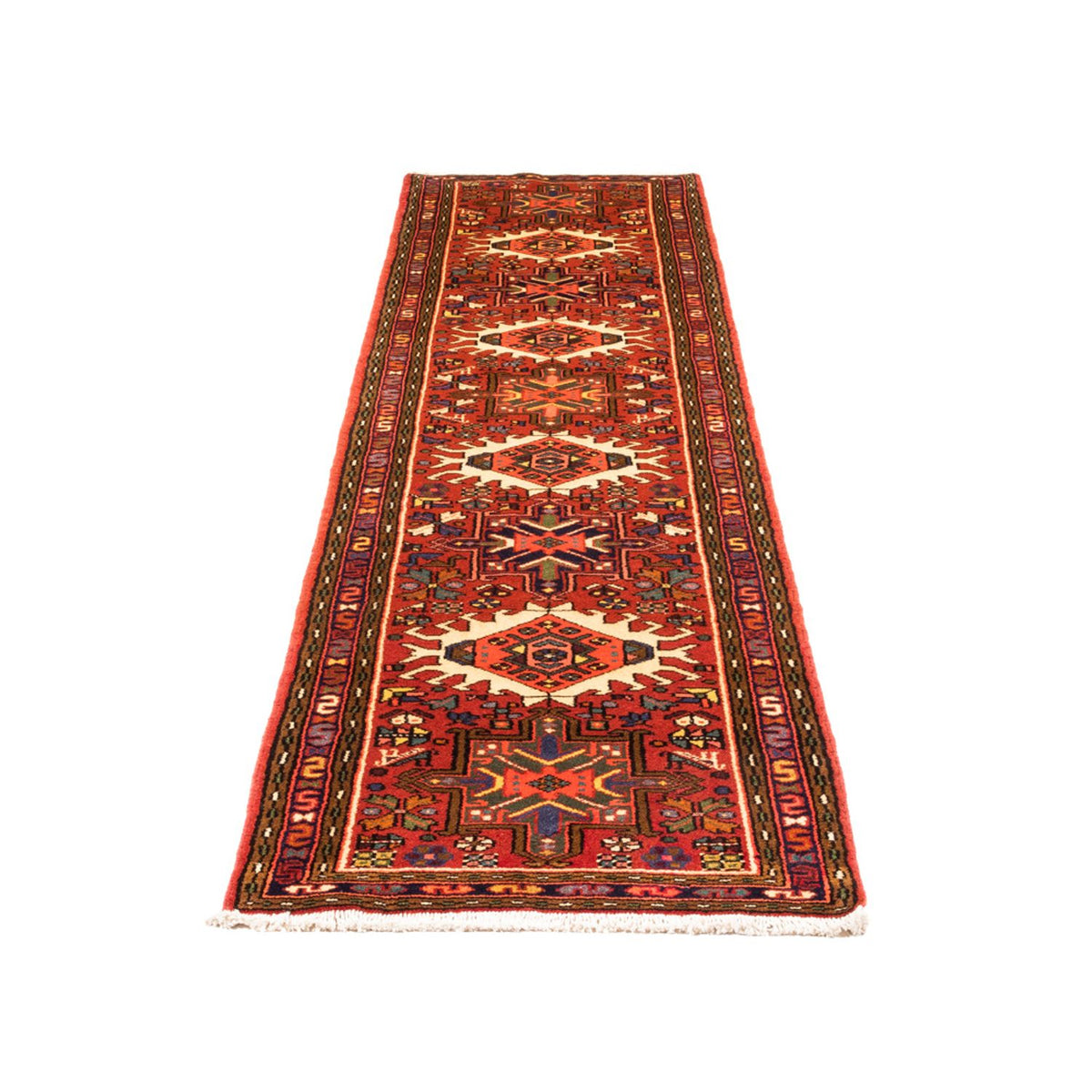 Alfombra de pasillo Alfombra persa - Nómada - 278 x 67 cm - rojo
