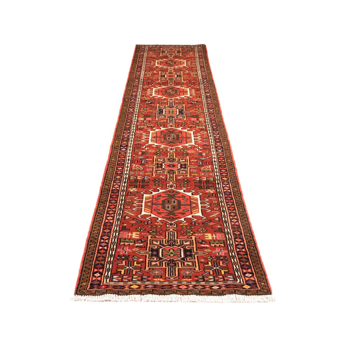Alfombra de pasillo Alfombra persa - Nómada - 380 x 74 cm - rojo