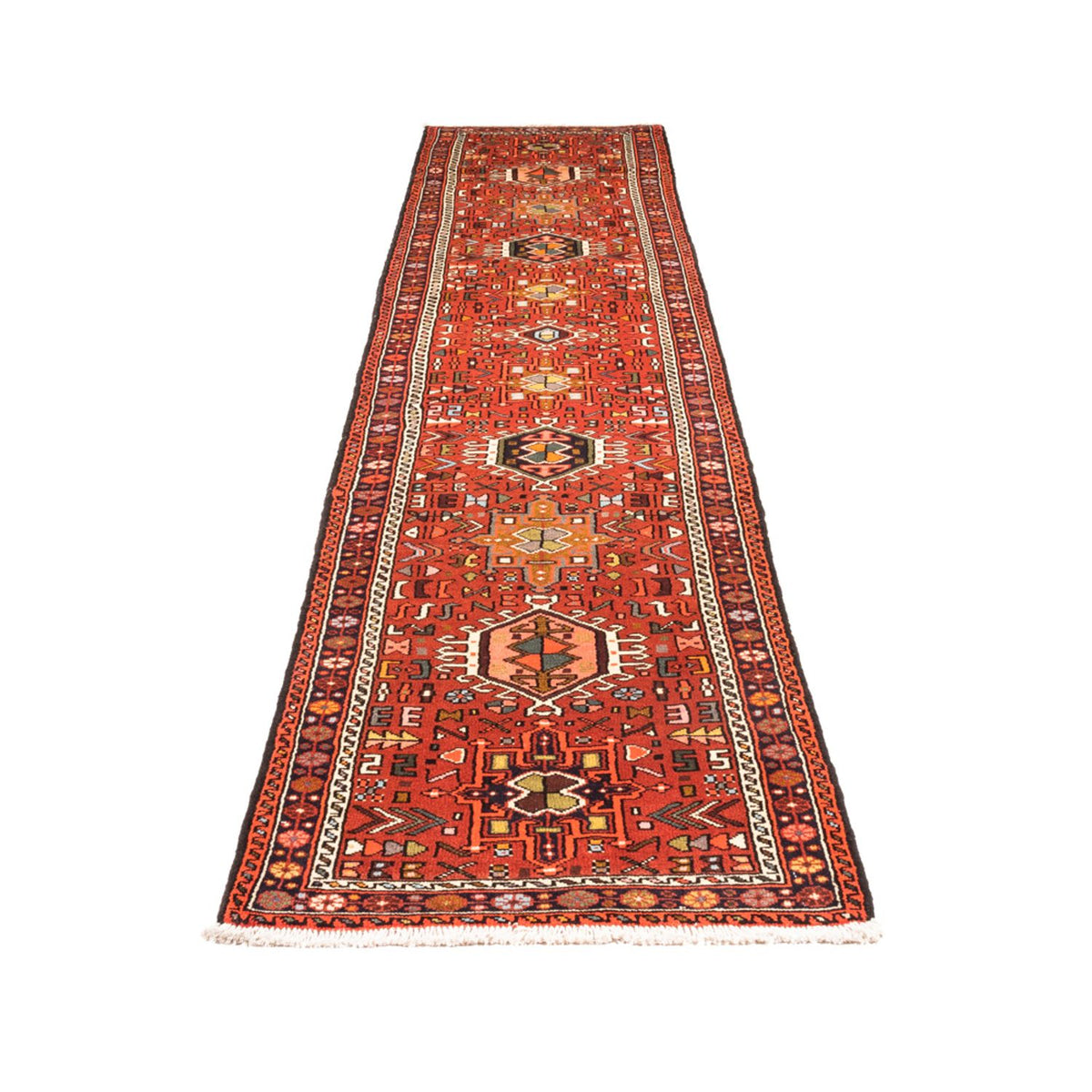 Alfombra de pasillo Alfombra persa - Nómada - 374 x 76 cm - rojo