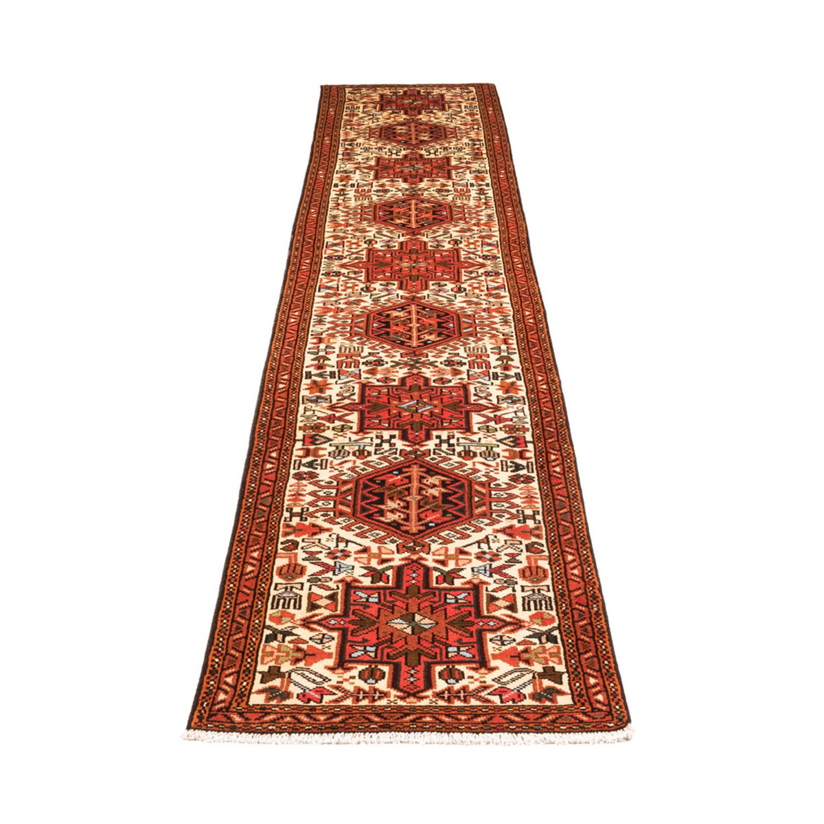 Alfombra de pasillo Alfombra persa - Nómada - 383 x 71 cm - rojo