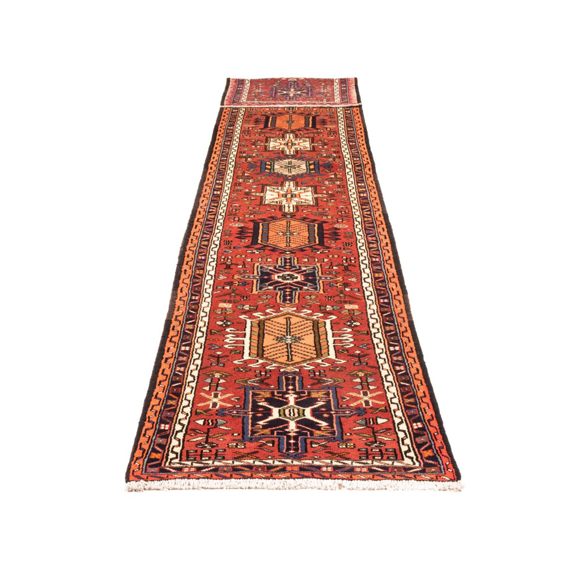 Alfombra de pasillo Alfombra persa - Nómada - 406 x 73 cm - rojo