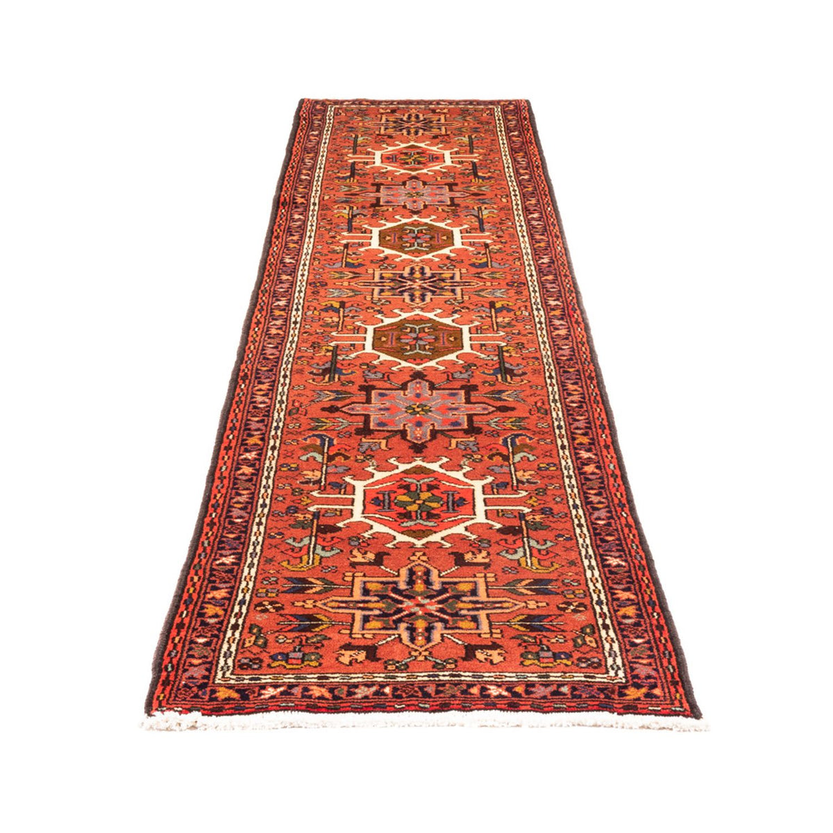 Alfombra de pasillo Alfombra persa - Nómada - 296 x 74 cm - rojo