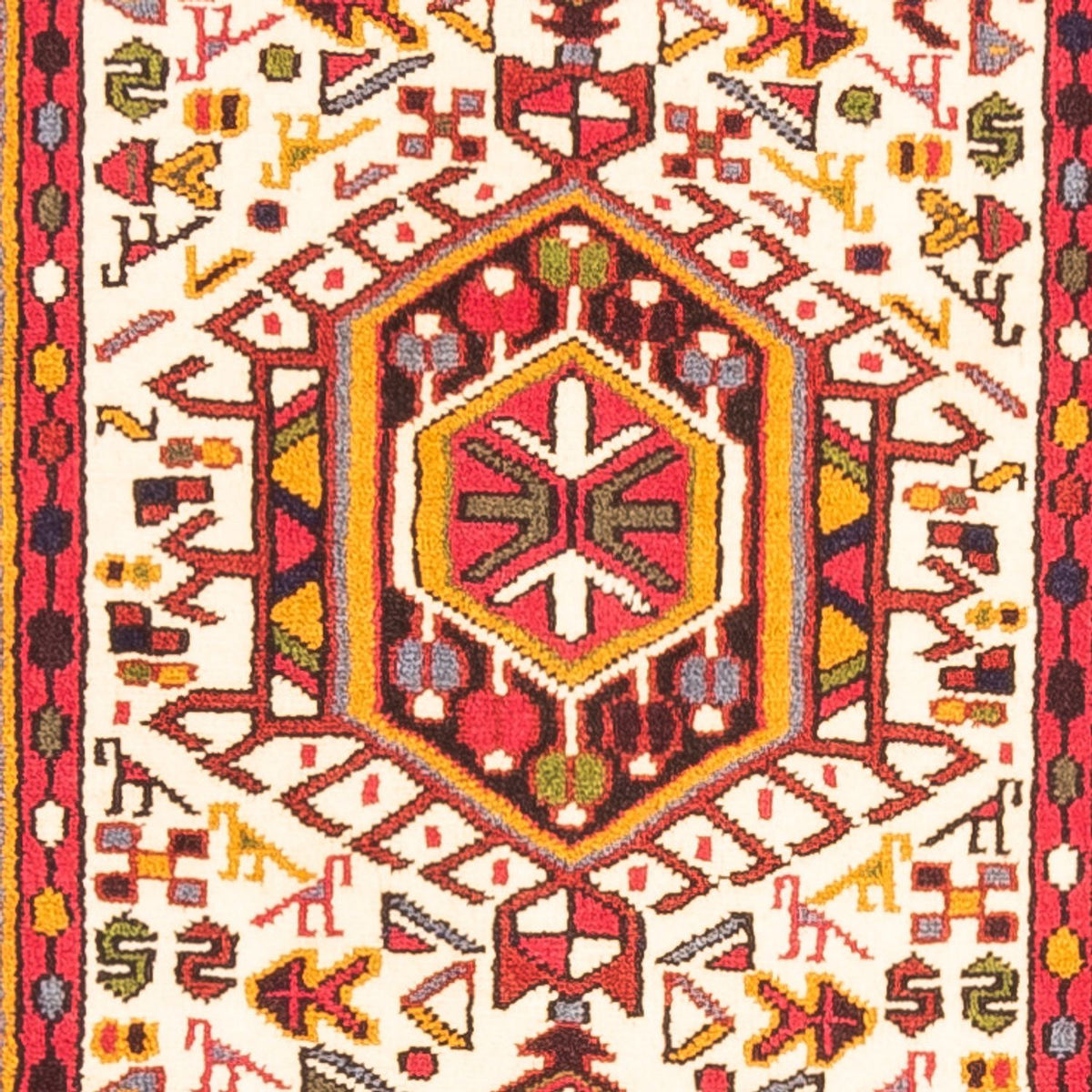 Alfombra de pasillo Alfombra persa - Nómada - 285 x 67 cm - beige