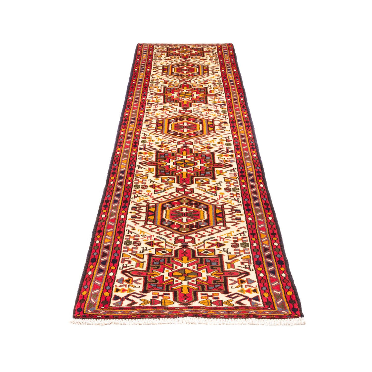 Alfombra de pasillo Alfombra persa - Nómada - 285 x 67 cm - beige