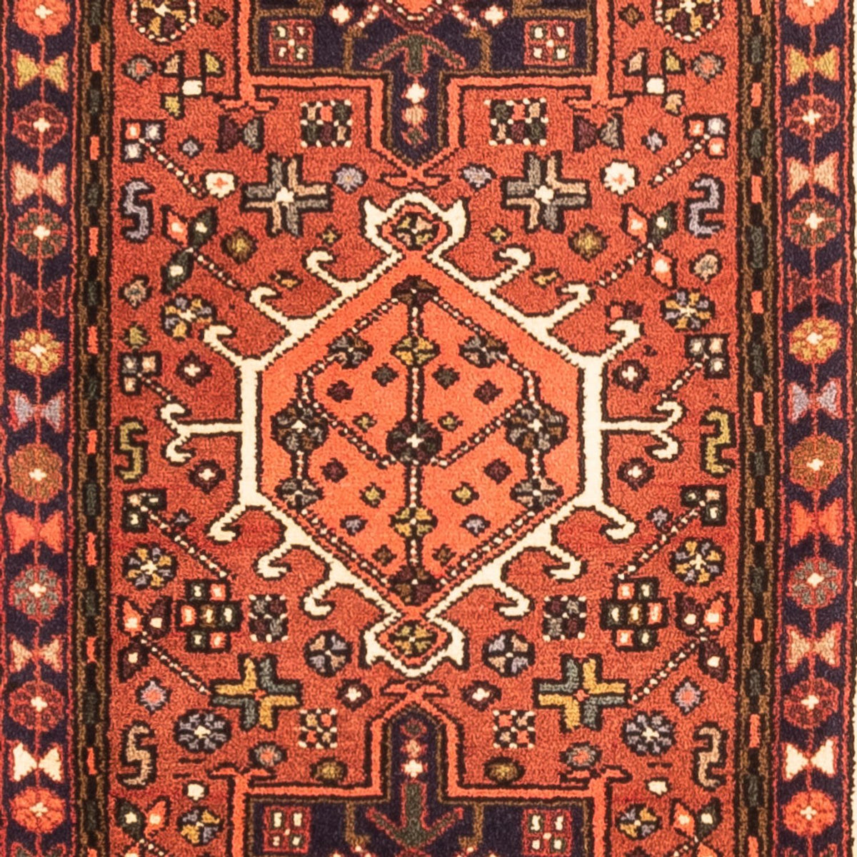 Alfombra de pasillo Alfombra persa - Nómada - 282 x 68 cm - azul oscuro