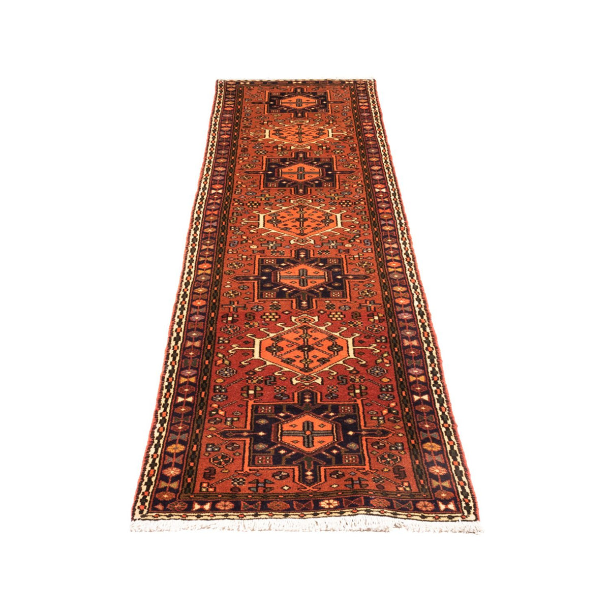 Alfombra de pasillo Alfombra persa - Nómada - 282 x 68 cm - azul oscuro
