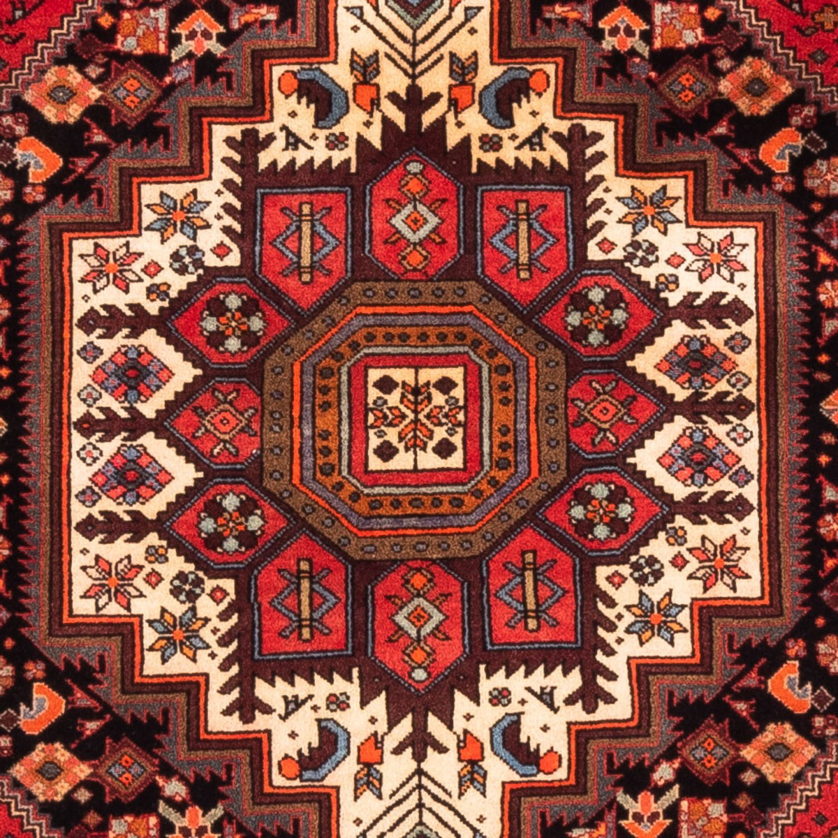 Alfombra persa - Nómada - 157 x 106 cm - azul oscuro