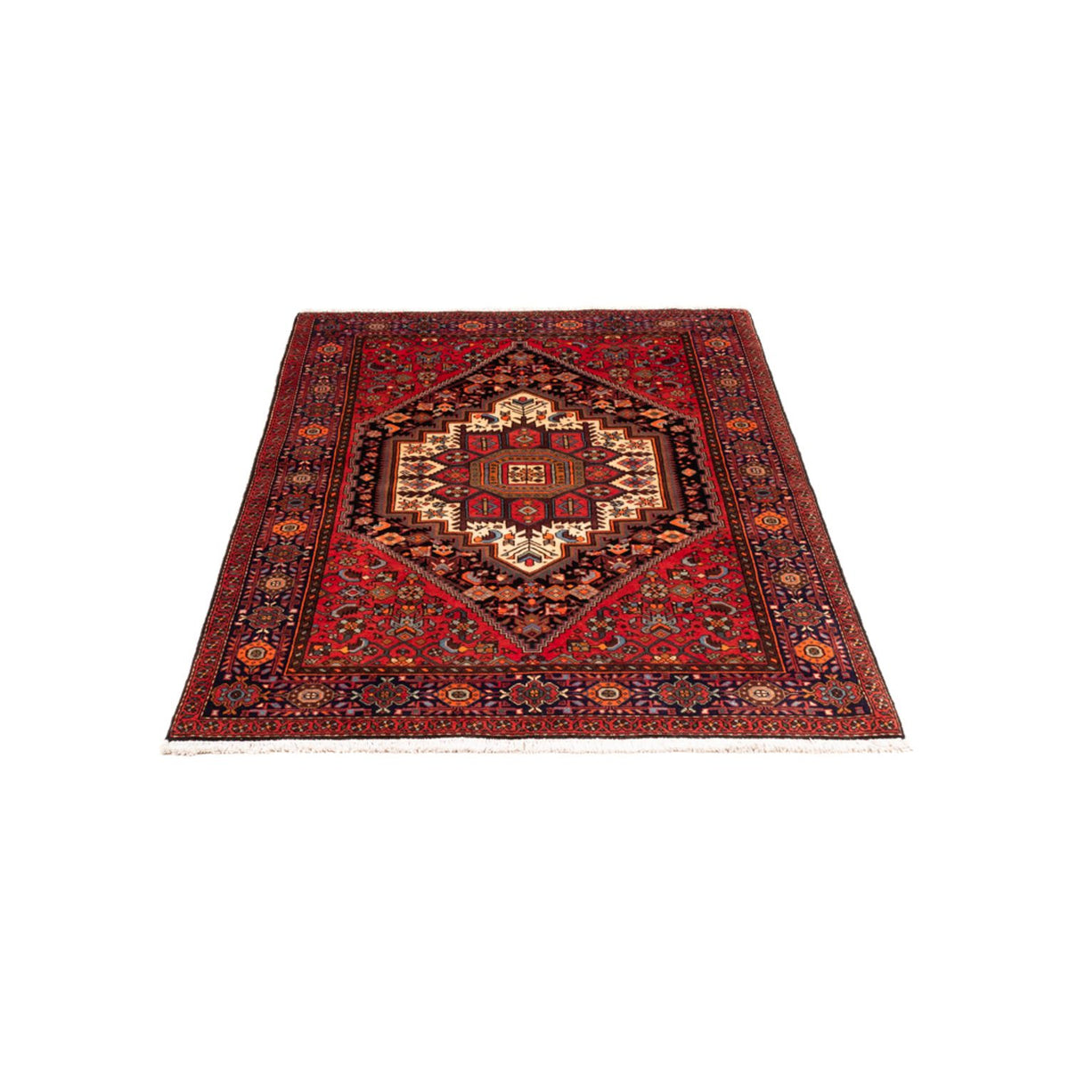 Alfombra persa - Nómada - 157 x 106 cm - azul oscuro