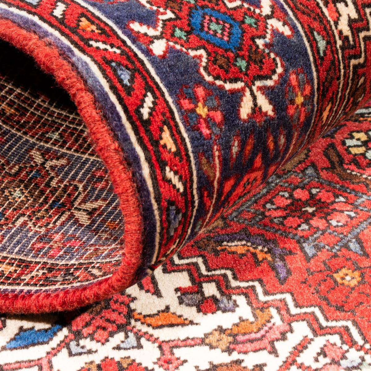 Alfombra persa - Nómada - 150 x 98 cm - rojo