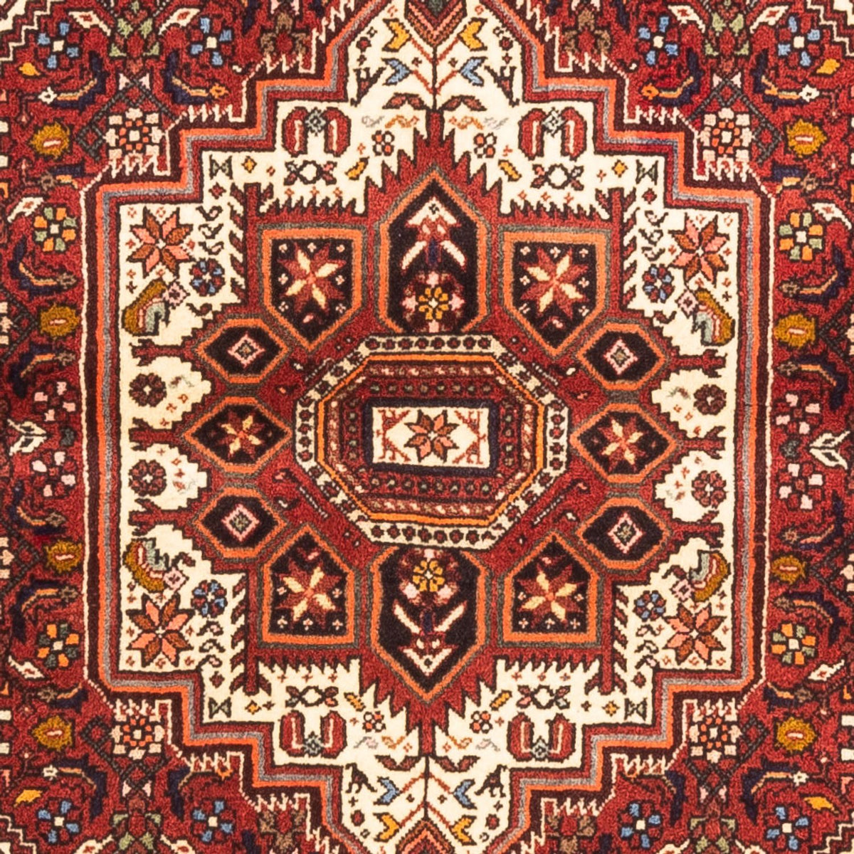 Alfombra persa - Nómada - 145 x 102 cm - rojo