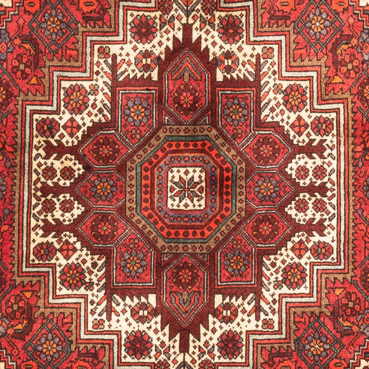 Alfombra persa - Nómada - 152 x 102 cm - rojo