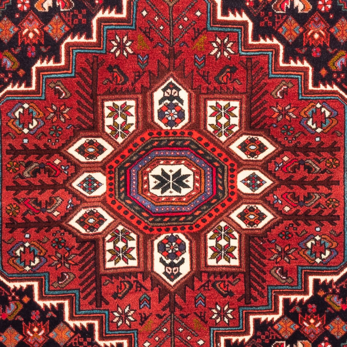 Alfombra persa - Nómada - 159 x 110 cm - rojo