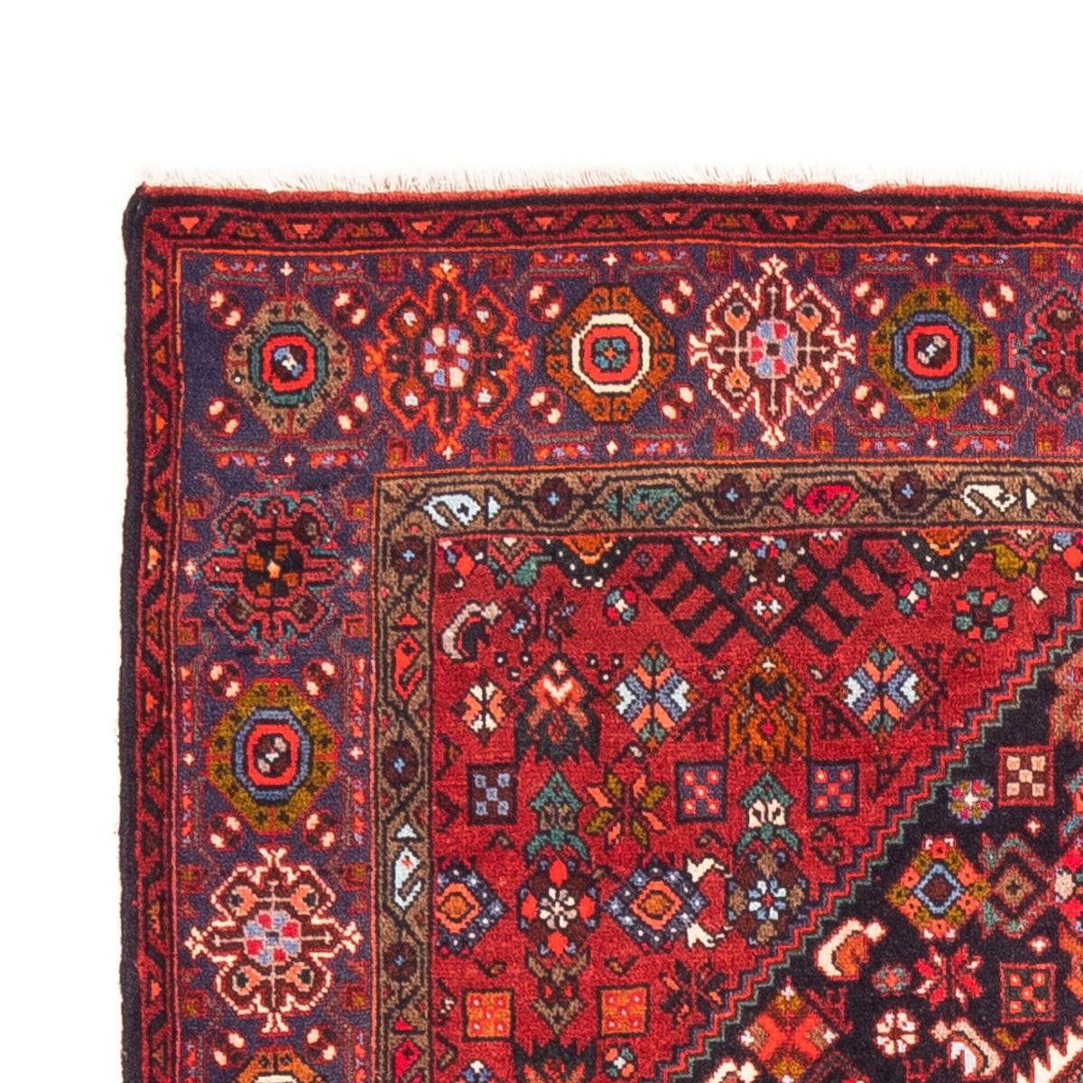 Alfombra persa - Nómada - 159 x 110 cm - rojo