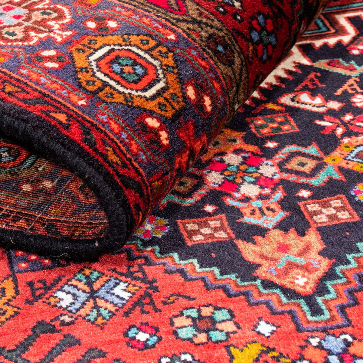 Alfombra persa - Nómada - 159 x 110 cm - rojo