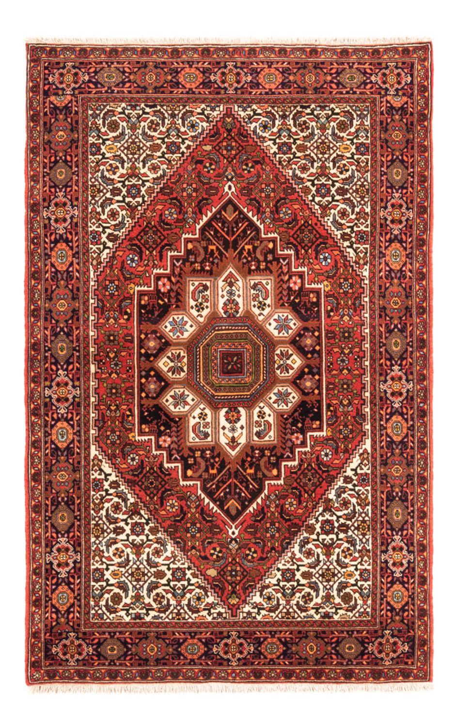 Alfombra persa - Nómada - 157 x 105 cm - rojo
