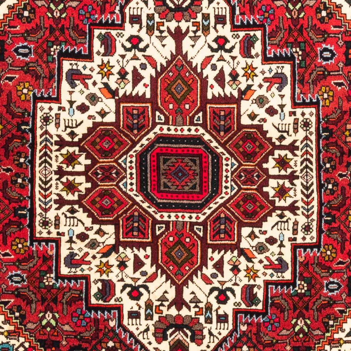 Alfombra persa - Nómada - 158 x 109 cm - rojo