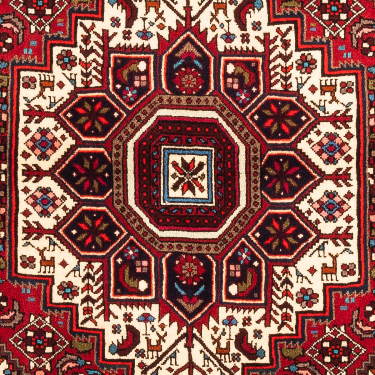 Alfombra persa - Nómada - 156 x 107 cm - rojo