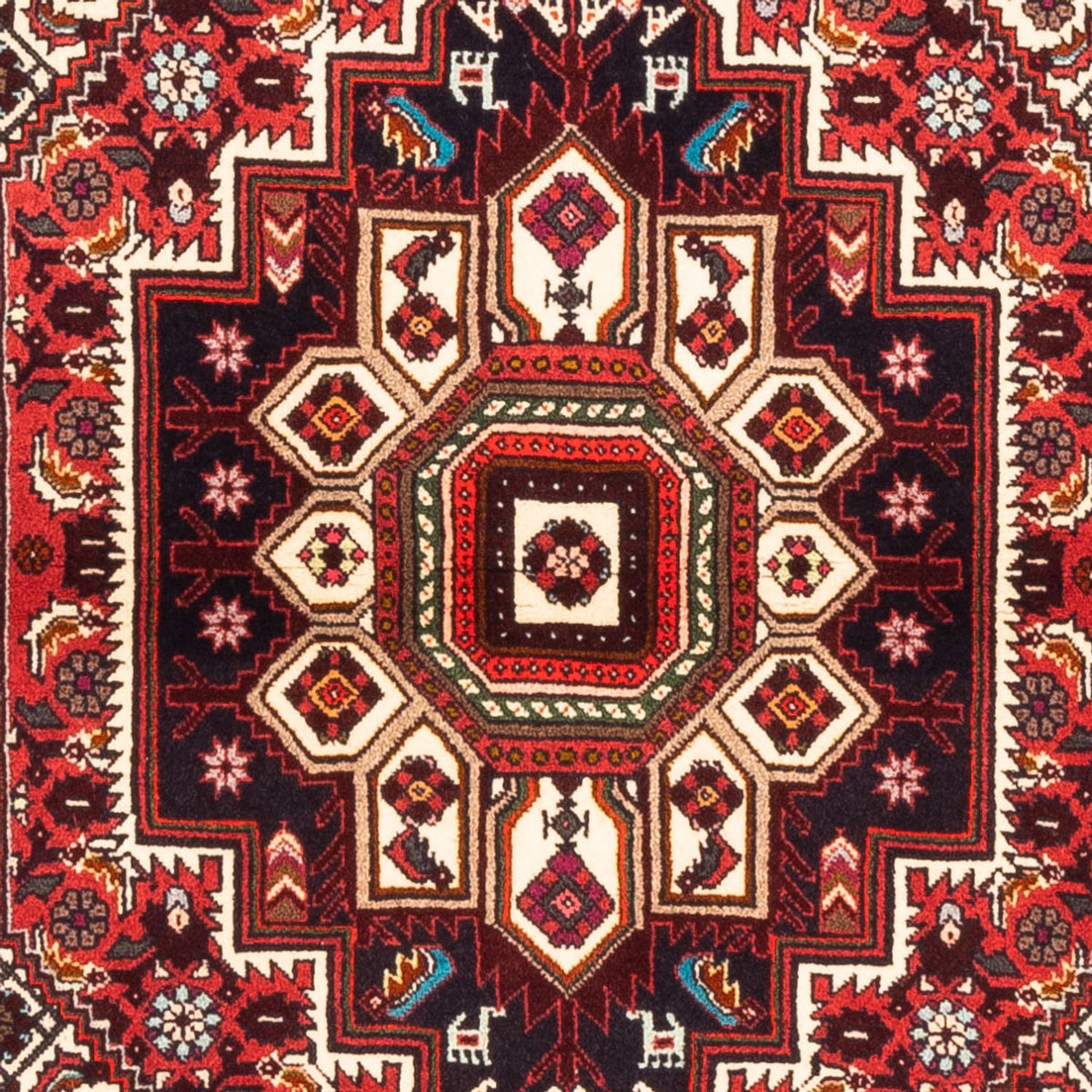 Alfombra persa - Nómada - 151 x 103 cm - rojo
