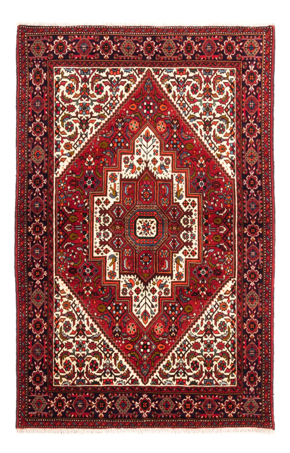 Alfombra persa - Nómada - 156 x 108 cm - rojo