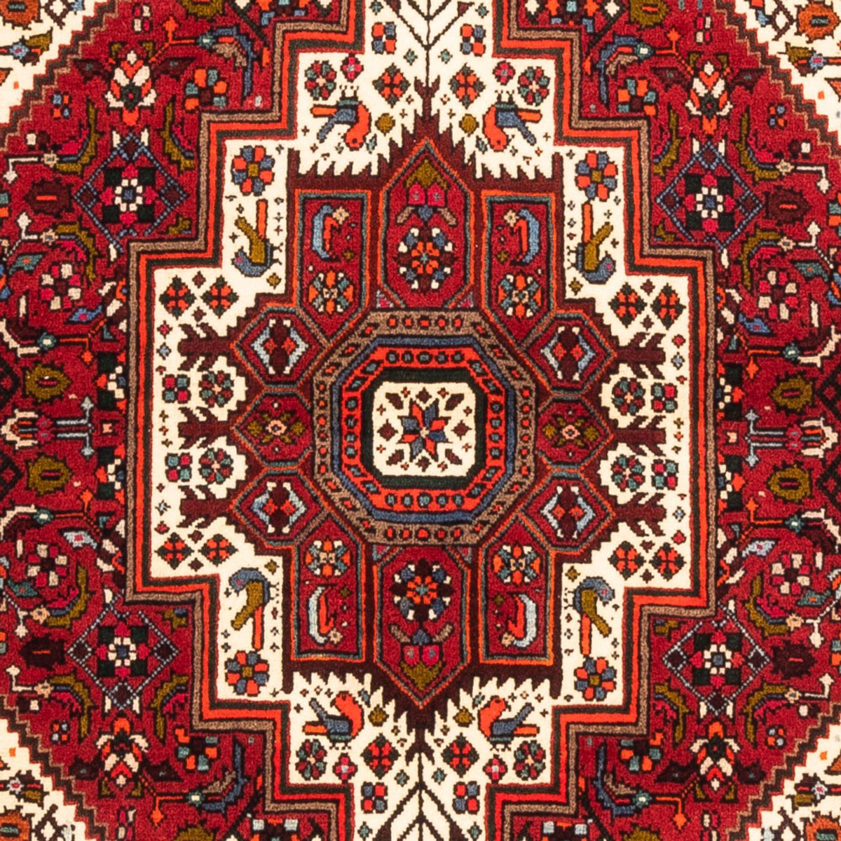 Alfombra persa - Nómada - 156 x 108 cm - rojo